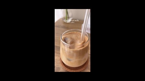 Condensed milk lced coffee.