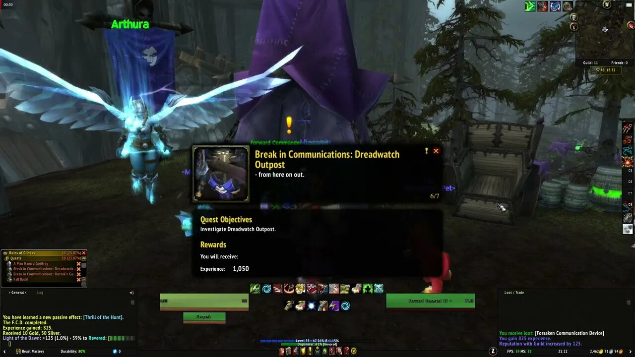 Break in Communications WoW MMORPG Quest Guide