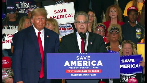 Matthew DePerno at Save America Rally in Warren, MI - 10/1/22