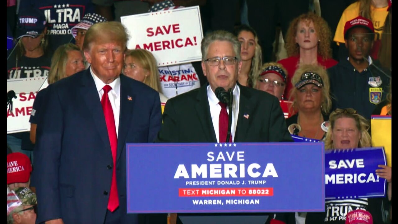 Matthew DePerno at Save America Rally in Warren, MI - 10/1/22