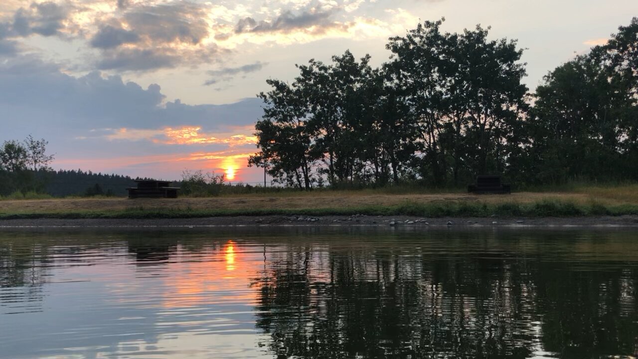 Sunset at Felker lake