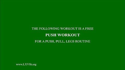 push workout