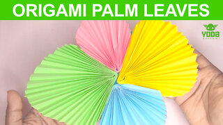 How To Make an Origami Palm Leaves - Easy And Step By Step Tutorial