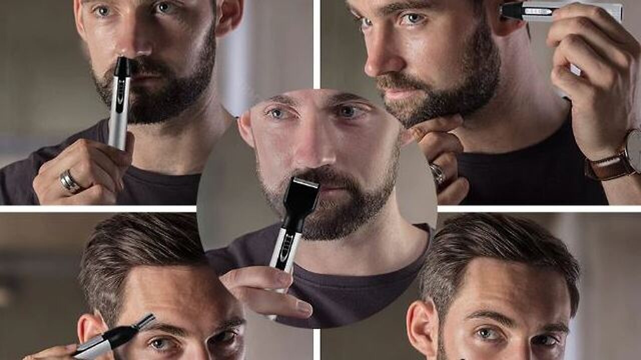 Rechargeable Electric Painless Ear Nose Hair Beard Trimmer