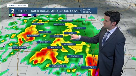 Rain to move in later Friday
