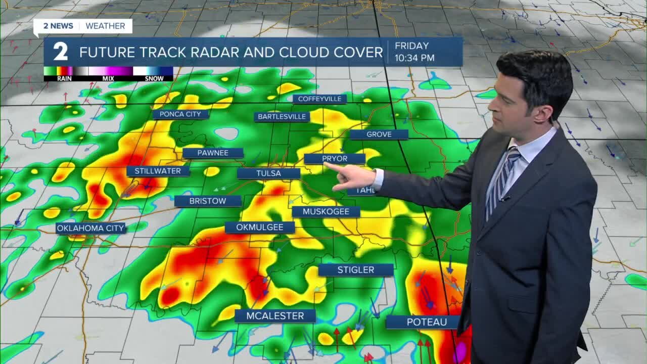 Rain to move in later Friday