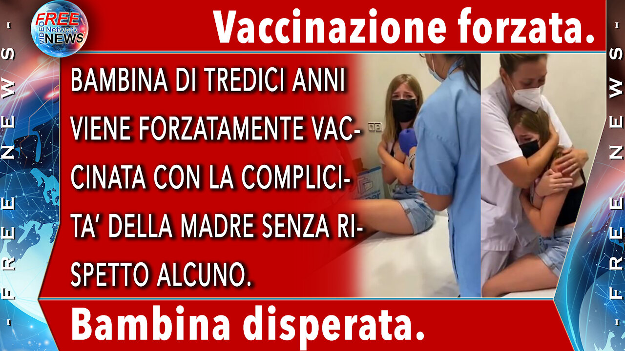 Bambina di 13 anni obbligata a fare il siero genico.