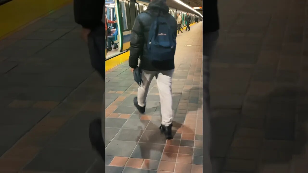 Striking Montréal metro #montrealmetro #viralvideo