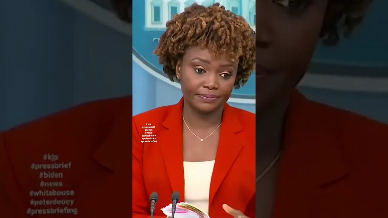 Karine Jean-Pierre Showing Her True Colors 🤯 #whitehouse