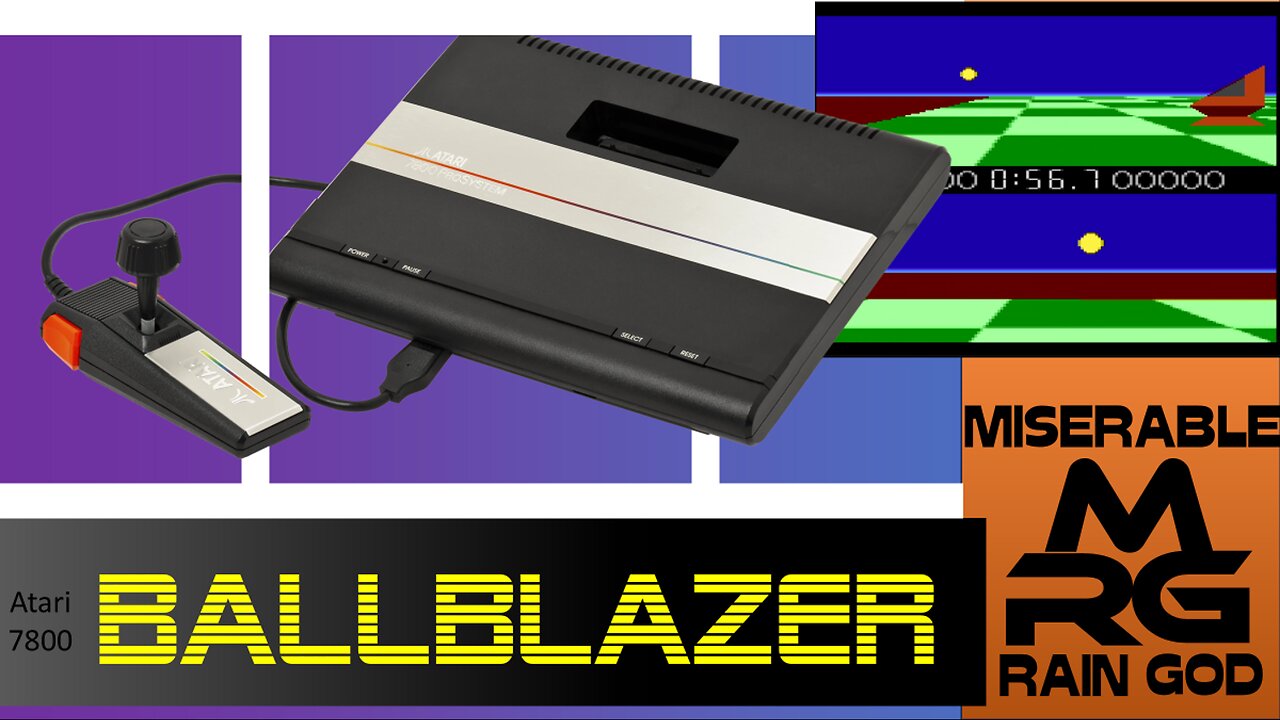 MRGPlays BallBlazer Atari 7800 -- Retro Let’s Play and Reminiscence (2600+)