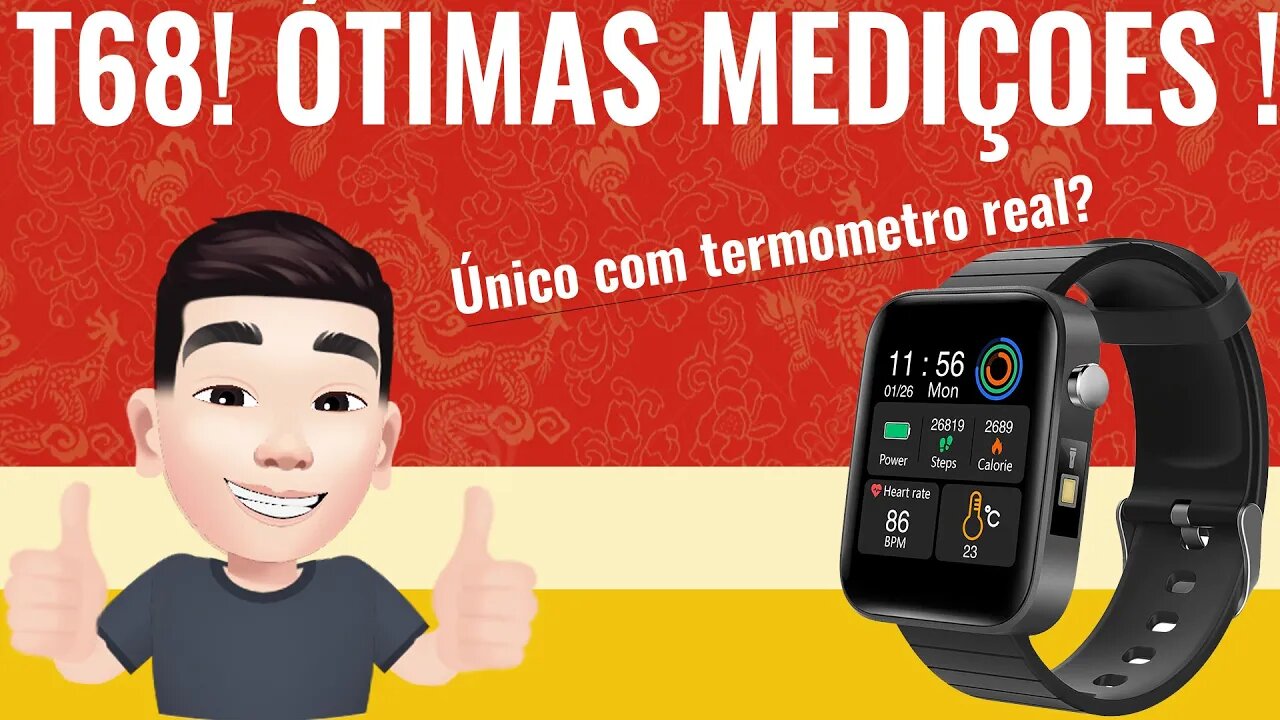 Unboxing e Review do T68! SmartWatch para saúde?