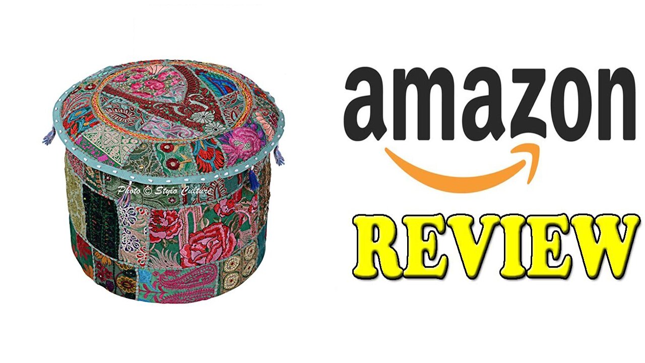 Stylo Culture Patchwork Embroidered Footstool Review