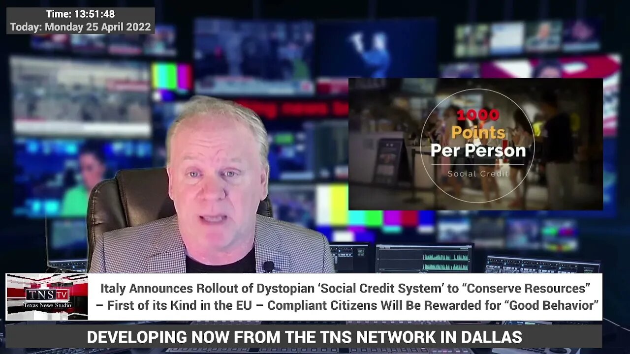 IT' S HERE : Italy Announces Rollout of Dystopian ‘Social Credit System’ to “Conserve Resources”