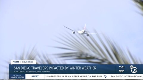 Winter weather has snowball effect on San Diego flights