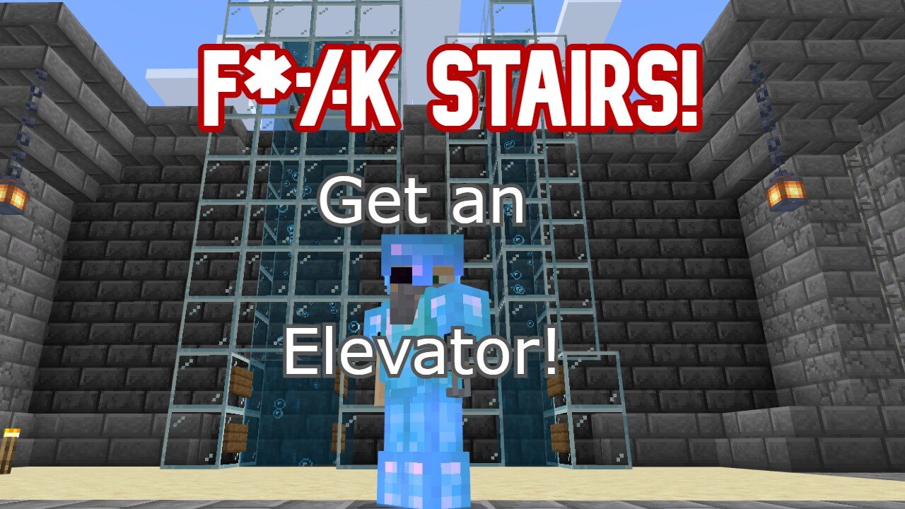 Water Elevators and Hiding them in your Base! Minecraft Bedrock 1.19 MCPE