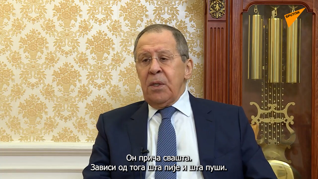 Lavrov: Zelenski priča svašta, zavisi šta pije i šta puši