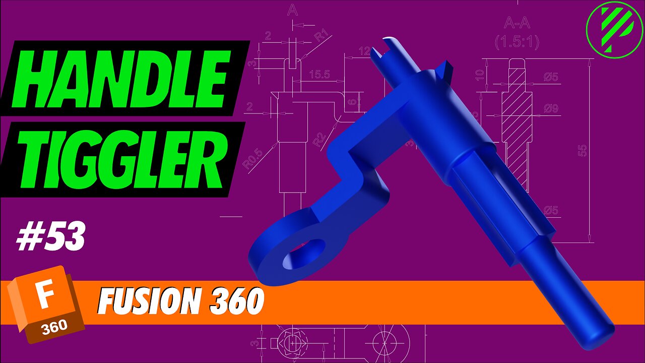 #53 Handle Tiggler | Fusion 360 | Pistacchio Graphic