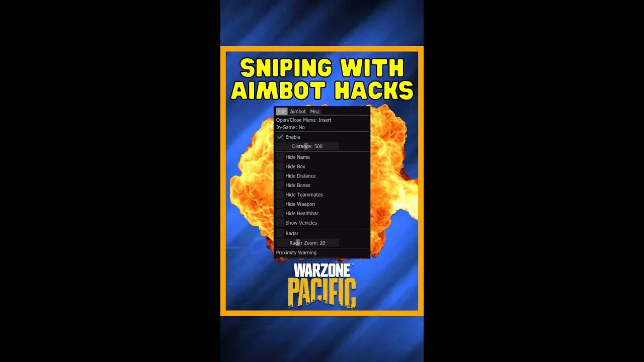 Sniping With Aimbot Hacks 😂 | Warzone Shorts #shorts