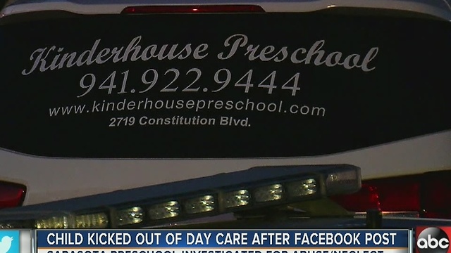 Child kicked out of day care after facebook posts