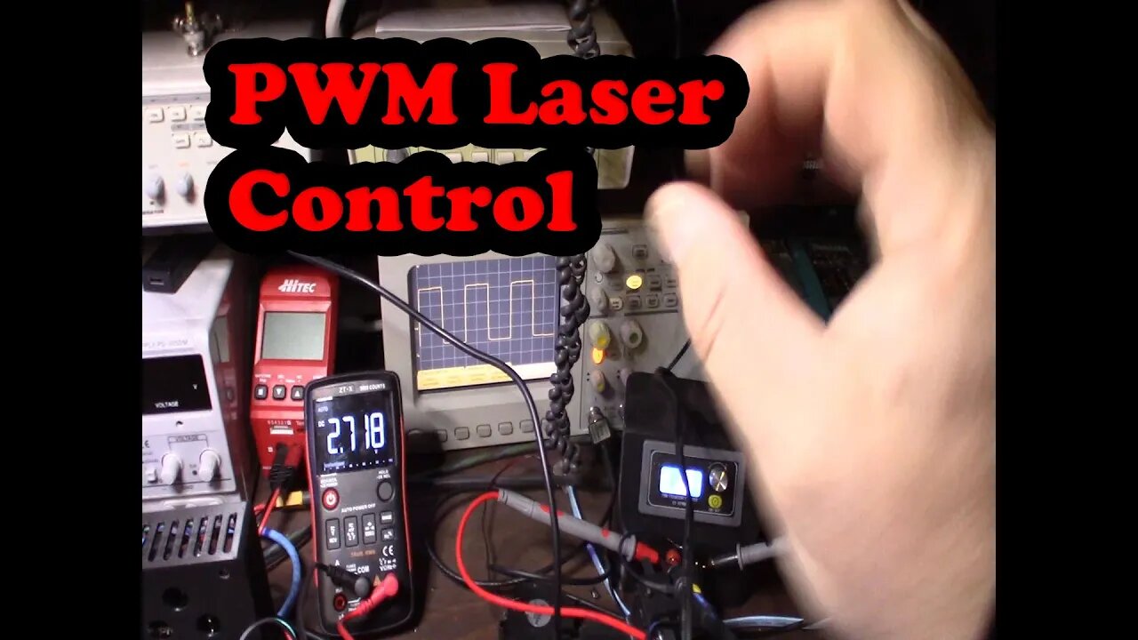 Using PWM Pulse Width Modulation to control a Laser Diode for engraver cutter TTL GRBL Arduino