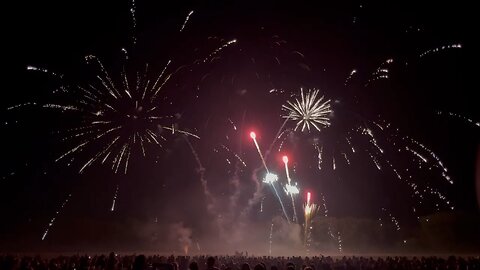 Fireworks in Valparaiso on Independence Day 2023