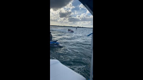 GUY FALLS INTO OCEAN OFF JETSKI