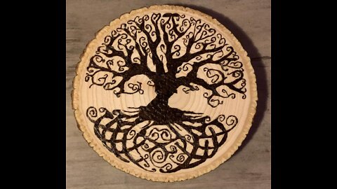 Tree of life wood burn/pyrography