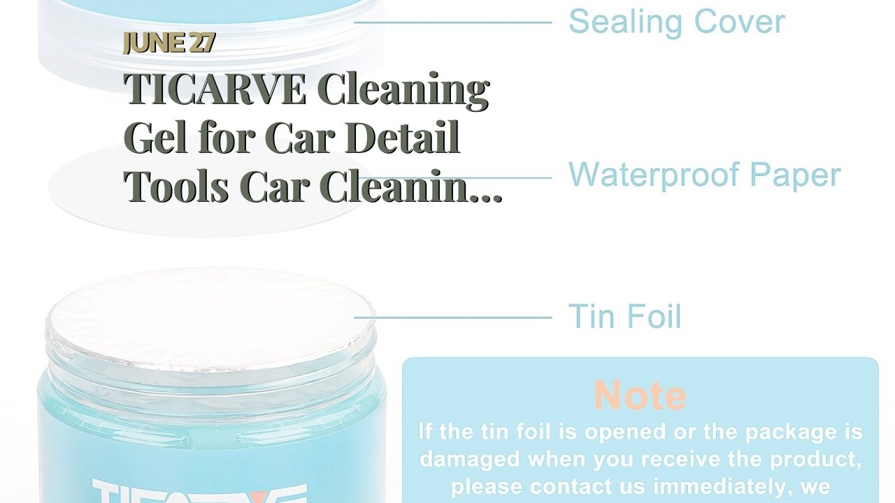 TICARVE Cleaning Gel for Car Detail Tools Car Cleaning Automotive Dust Air Vent Interior Detail...