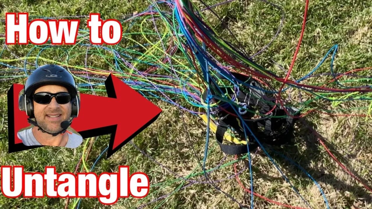 Step by step how to untangle wing/Glider lines. The secret!