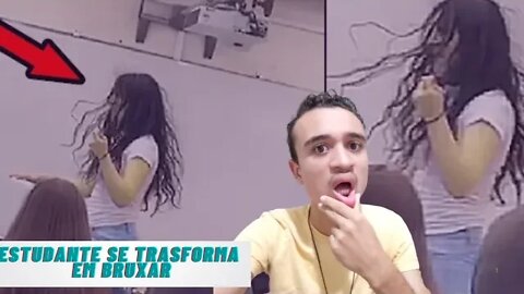Reagindo ESTUDANTE SE TRANSFORMA EM BRUXA NO MEIO DA AULA - 5 VIDEOS ASSUSTADORES DO TERROR EXTREMO