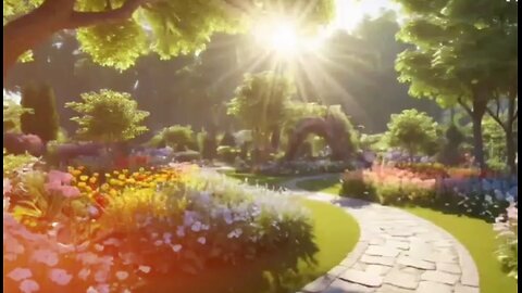 Green Jungle With Sunrising