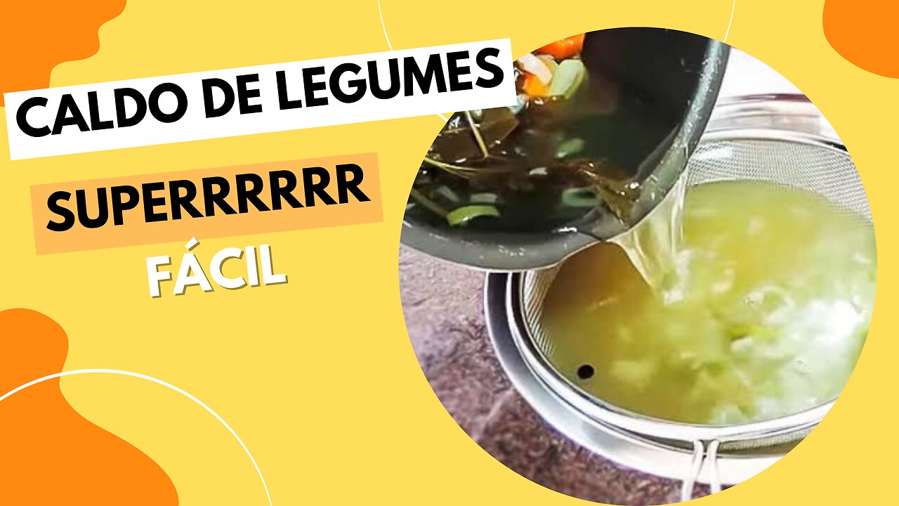 V00 - Caldo de legumes básico e super fácil de fazer.