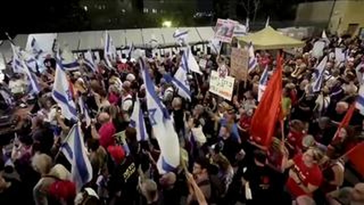 Israelis protest against Netanyahu, call for election 04/01