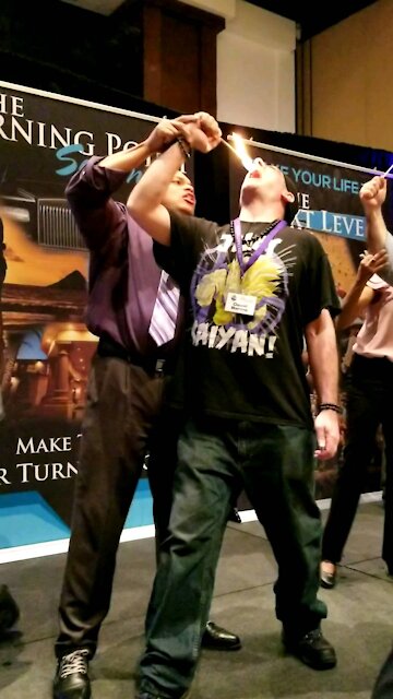 Watch me as I eat fire!