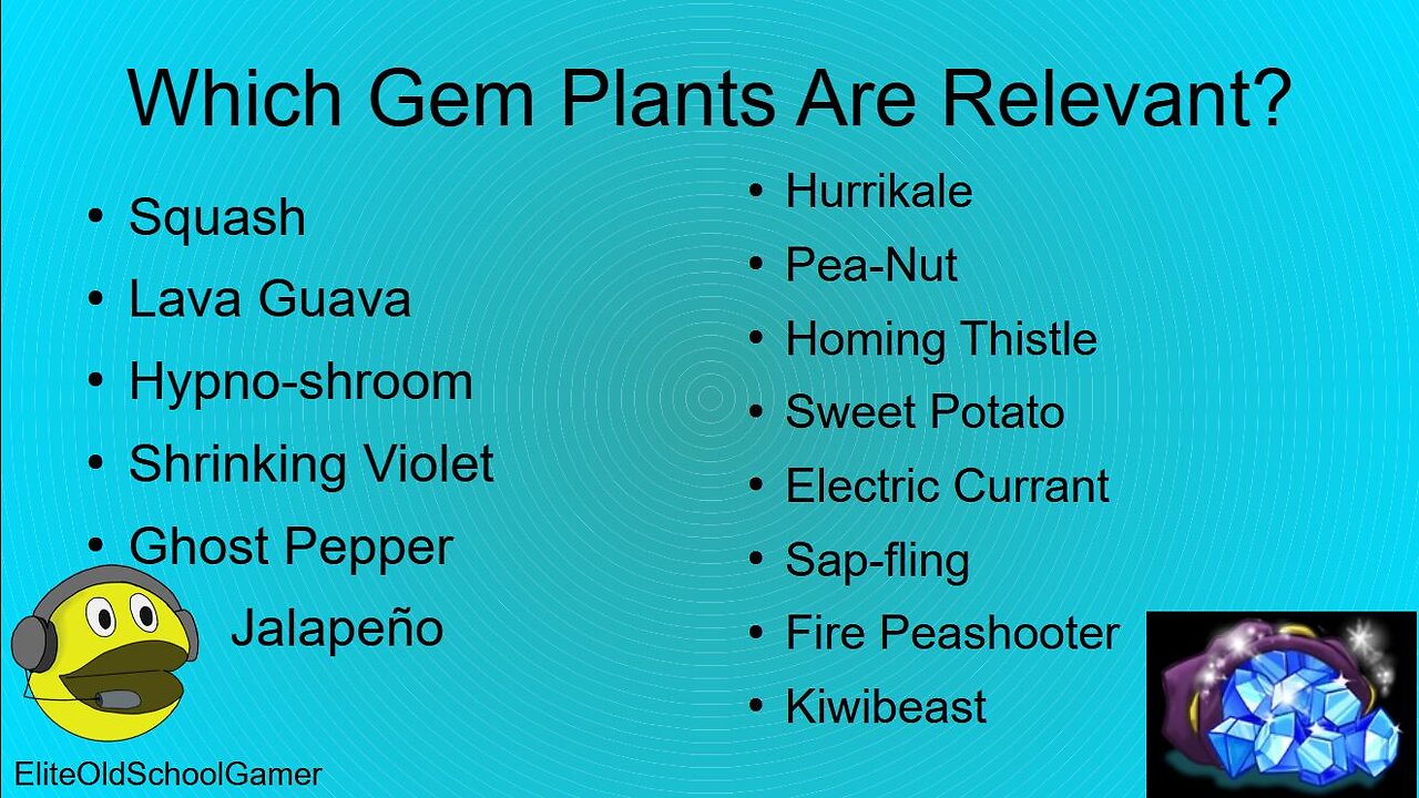 Plants vs Zombies 2 - Strategy - Which Gem Plants are Relevant - November 2023