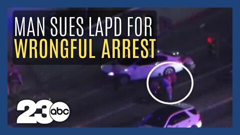 Man accuses Los Angeles Police Department of wrongful detainment following car chase