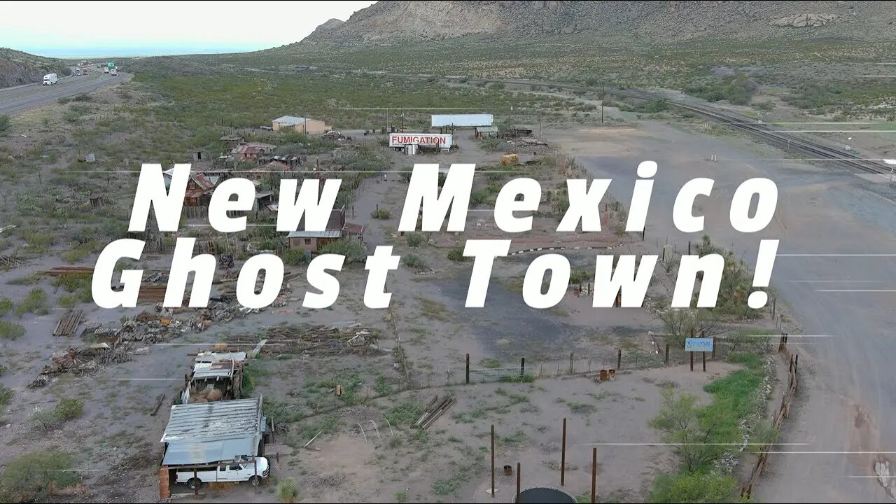 Ghost Town in New Mexico near IH 10 A Drone View