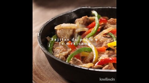 Receta de Fajitas de Pollo a la Mexicana