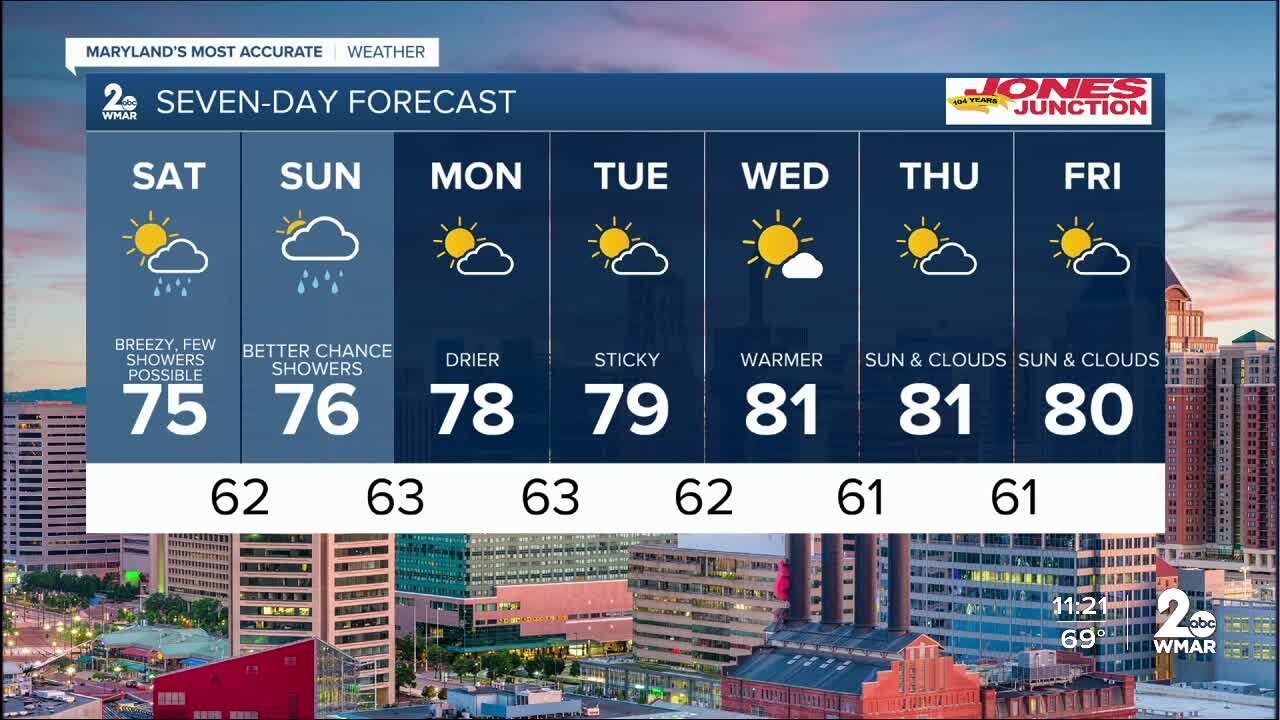 WMAR-2 News Weather at 11