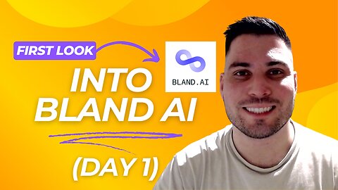 First Look into Bland AI (Day 1)