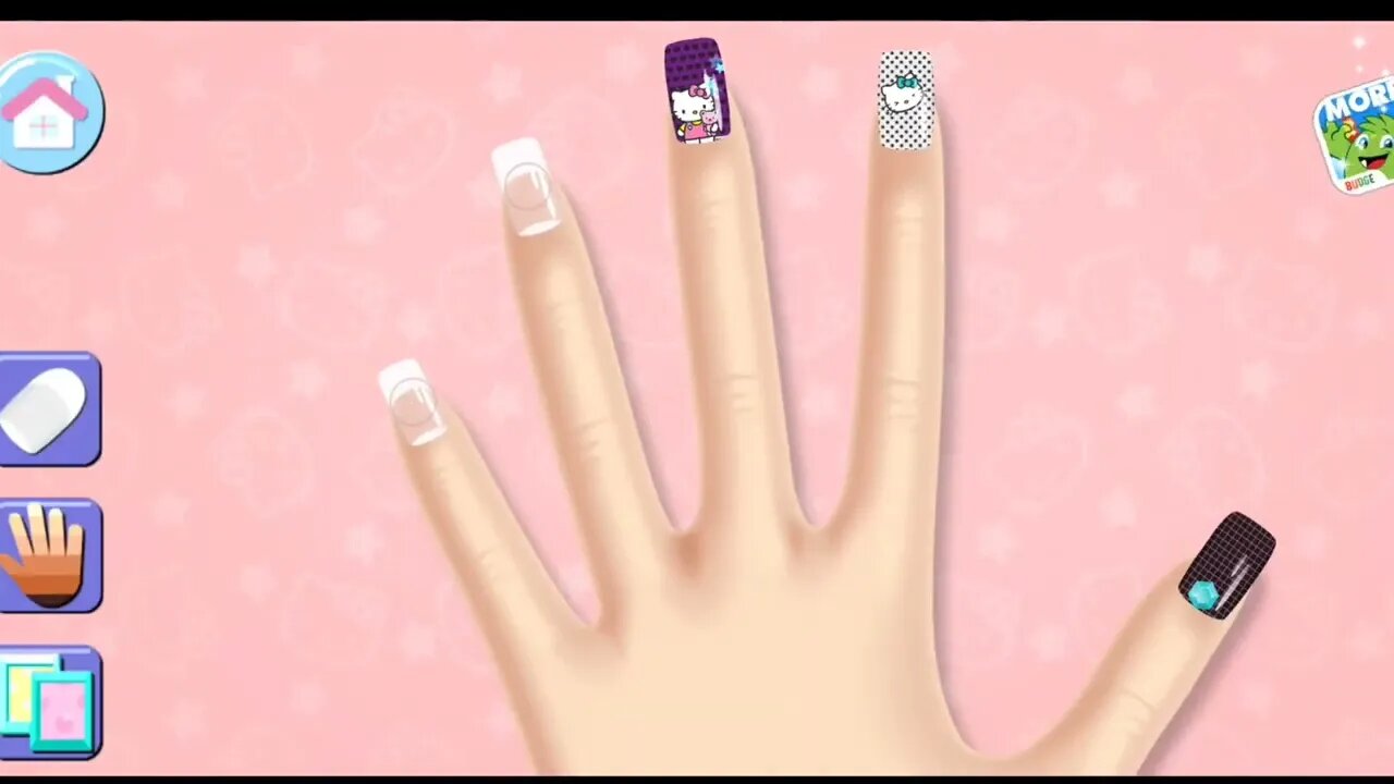 Hello Kitty Nail Salon - kids App 👶No Copyright Videos👶 #nailsalon #kidsgames #kidsgamevideo Clip 21