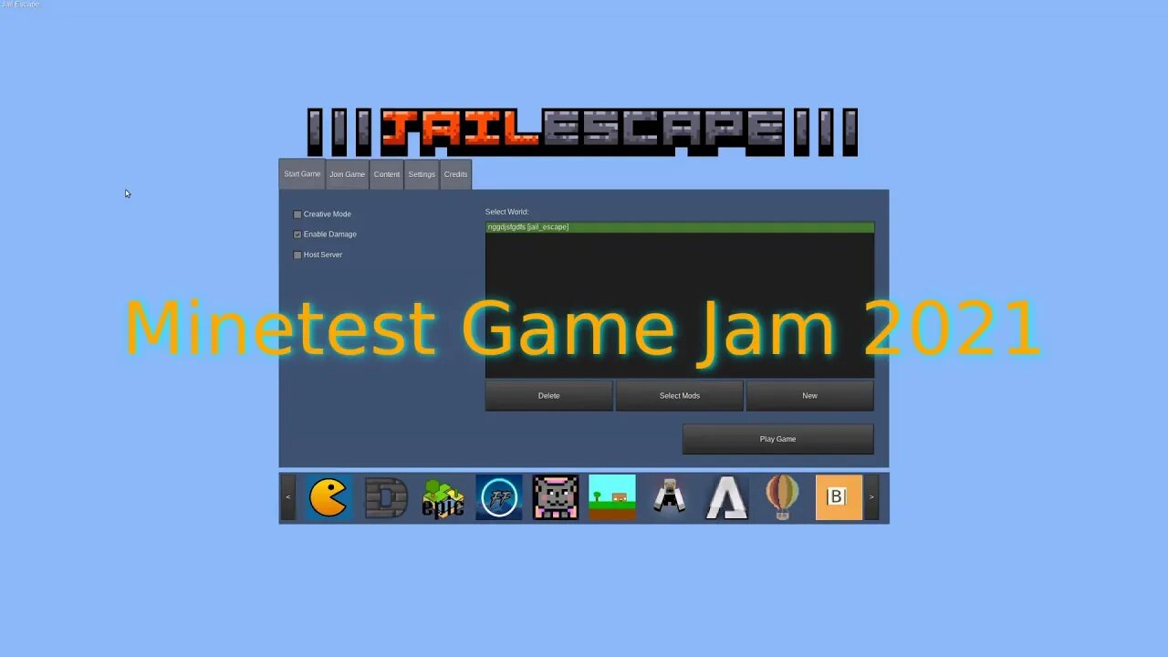 Minetest Game Jam 2021 | Jail Escape (Placed 10th)