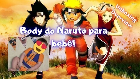 Body do Naruto para Bebê - Unboxing! Veja como ficou no bebê! Valeu a pena? | GkM