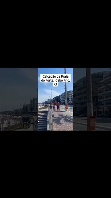Calçadão da Praia do Forte em Cabo Frio, RJ. #shorts