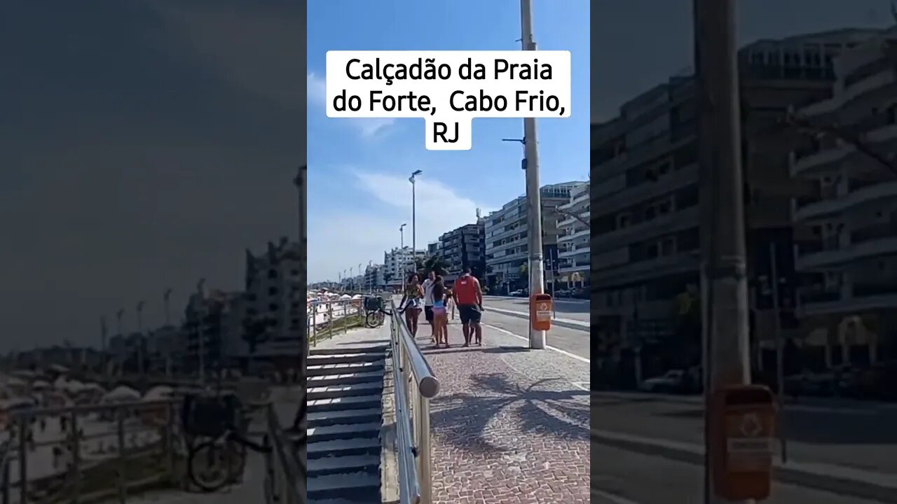 Calçadão da Praia do Forte em Cabo Frio, RJ. #shorts