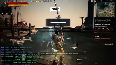 BDO PS5 guerreiro solo. Pesca...