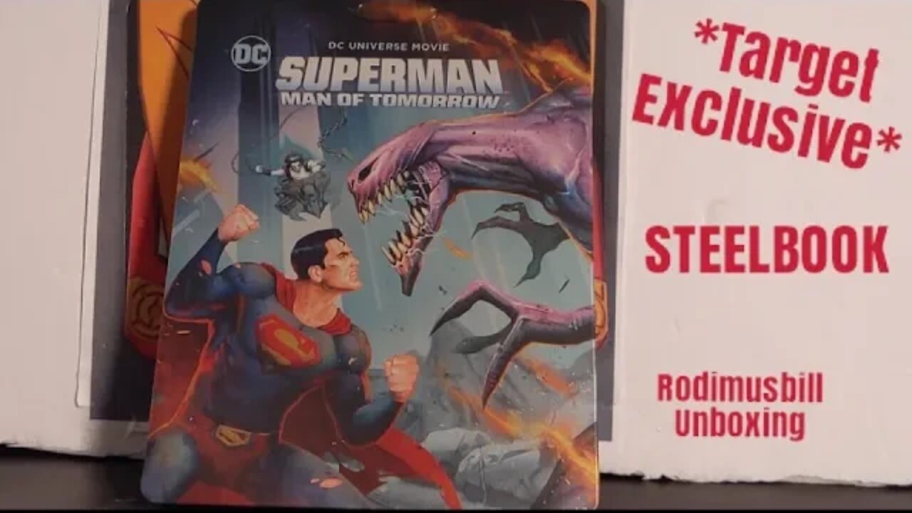 SUPERMAN: MAN OF TOMORROW DC Universe *Target Steelbook Exclusive* Blu Ray + DVD + Digital Unboxing