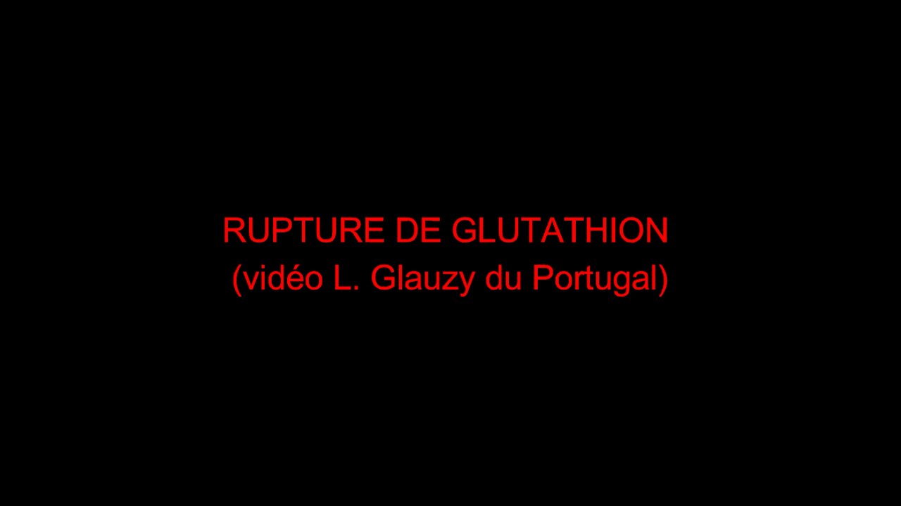 RUPTURE DE GLUTATHION (vidéo L. Glauzy du Portugal)