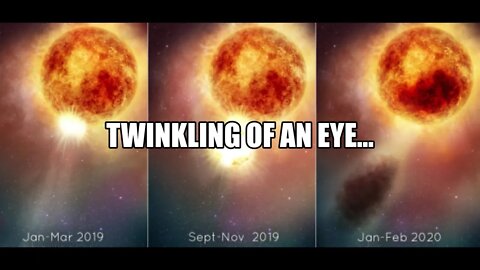 TWINKLING OF AN EYE...