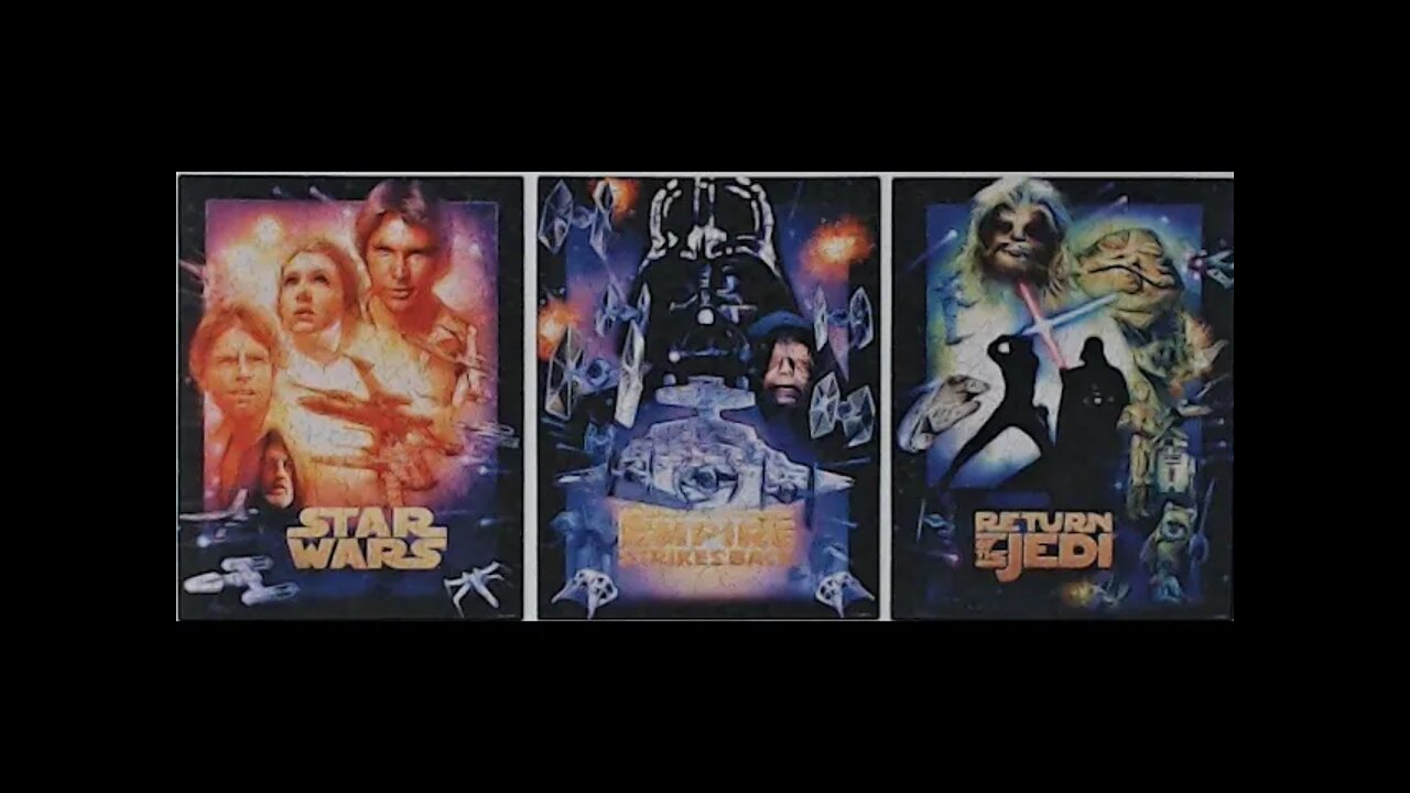 Star Wars Trilogy Movie Posters Jigsaw Puzzle Time Lapse